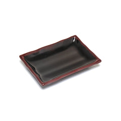 6-1/4" Melamine Rectangular Plate, Tenmoku