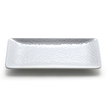 11-1/4"X5" Melamine Rectangular Plate, White