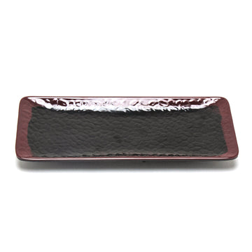 11-1/4" Melamine Rectangular Plate, Tenmoku