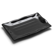 11¼″ × 7¼″ Black Melamine Rectangular Plate