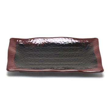 11-1/4" Melamine Rectangular Plate, Tenmoku
