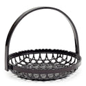 6⅞″ Black Lacquer Tempura Basket with Handle