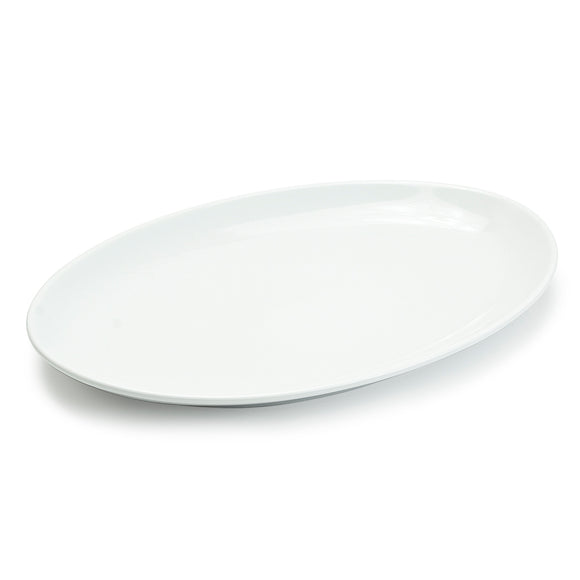 White Oval Plate No.7 - 14