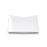 7-1/4" Melamine Square Flare Plate, White