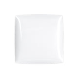 7-1/4" Melamine Square Flare Plate, White