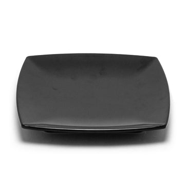 Melamine Square Flare Plate 10"x1"Deep, Black