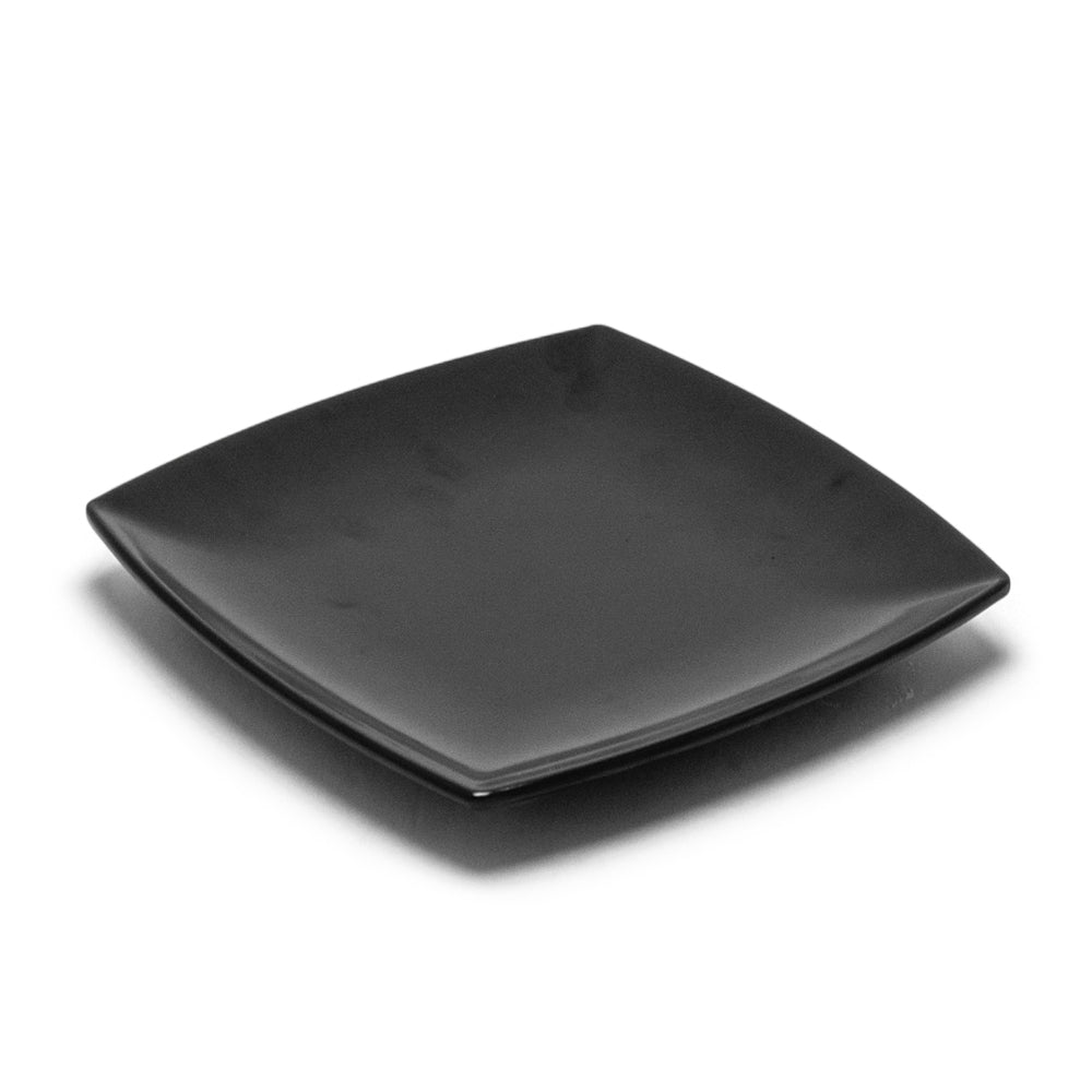 Melamine Square Flare Plate 10"x1"Deep, Black