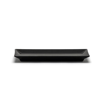 Melamine Rectangular Plate 10-1/4"x4", Black