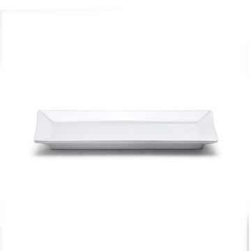 Melamine Rectangular Plate 10-1/4"X4", White