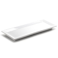 Melamine Rectangular Plate 15"X5-1/4", White