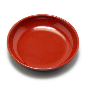 Melamine Round Sauce Dish 3-1/4", Black/Red