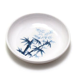 3¼″ White & Blue Melamine Round Sauce Dish
