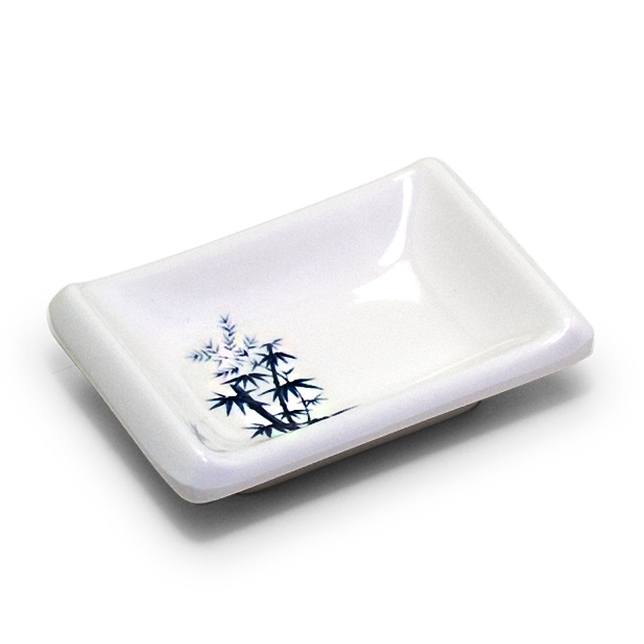 Melamine Rectangular Sauce Dish 3-5/8"x2-1/2", Bamboo