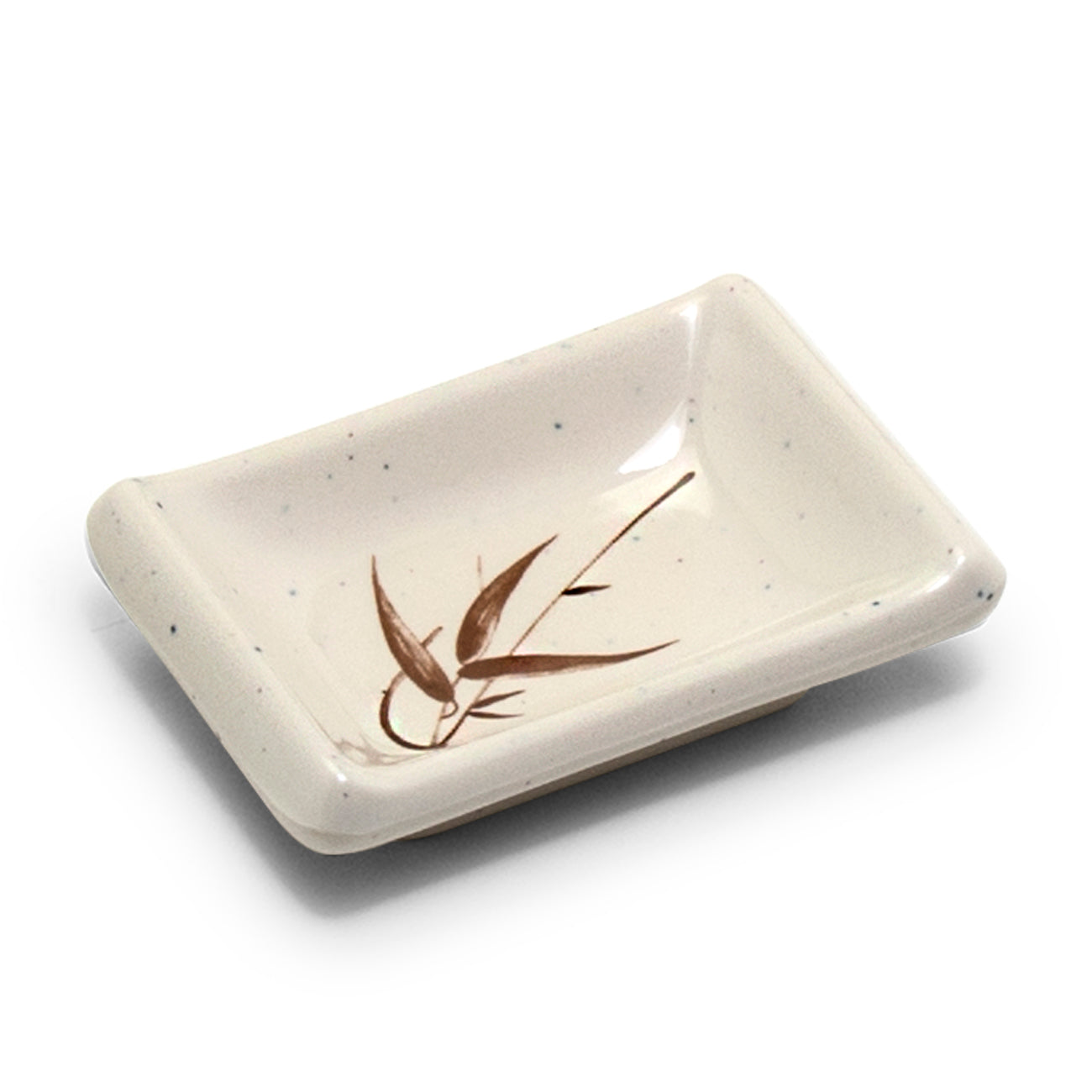 Melamine Rectangular Sauce Dish 3-5/8"x2-1/2", Autumn Grass