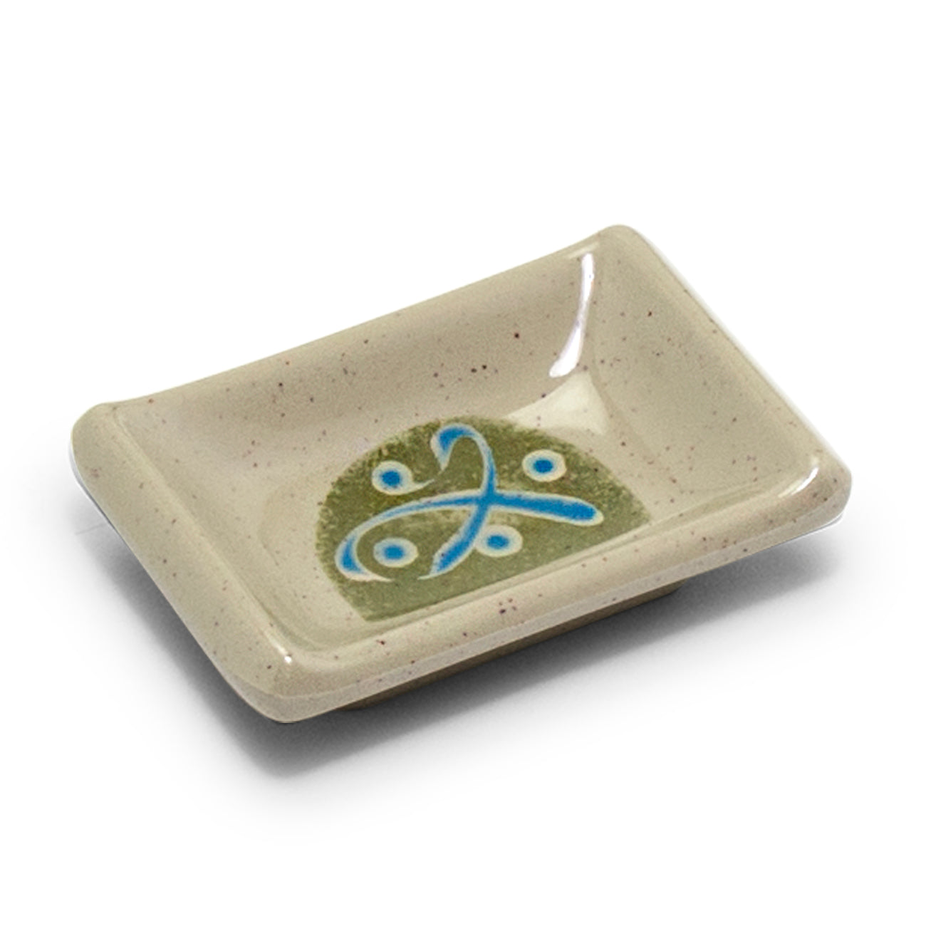 Melamine Rectangular Sauce Dish 3-5/8"x2-1/2", Green