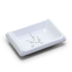 Melamine Rectangular Sauce Dish 3-3/4"x2-1/2", White Plum