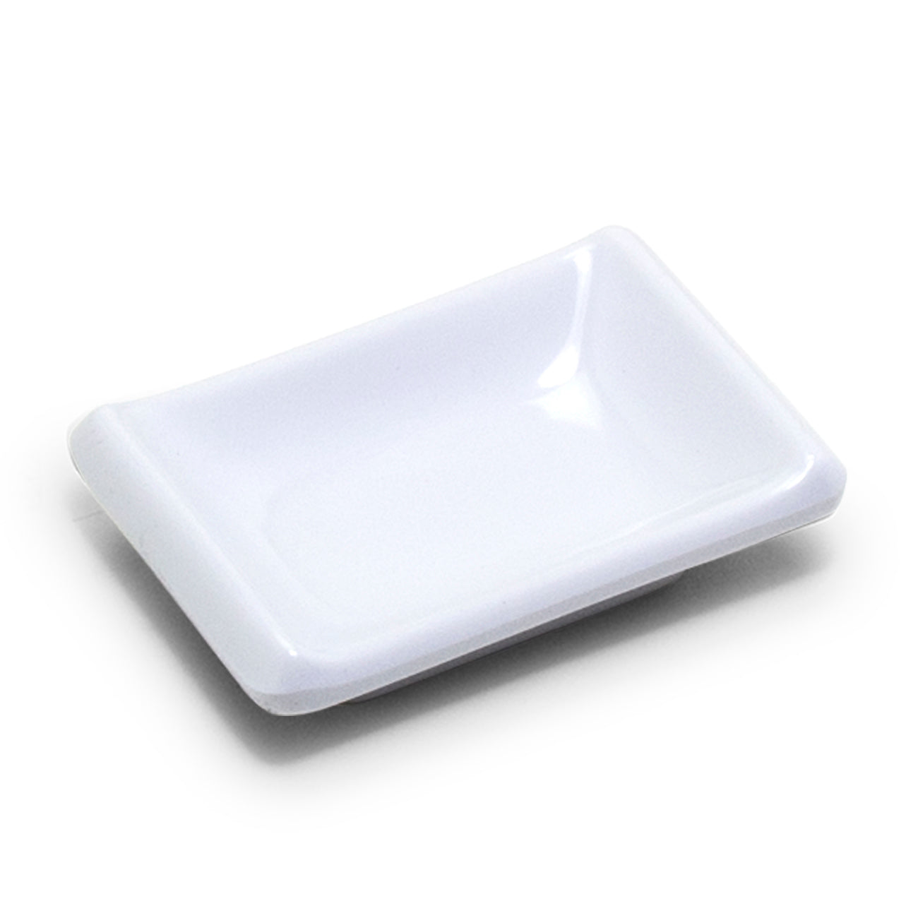 Melamine Rectangular Sauce Dish 3-5/8"x2-1/2", White