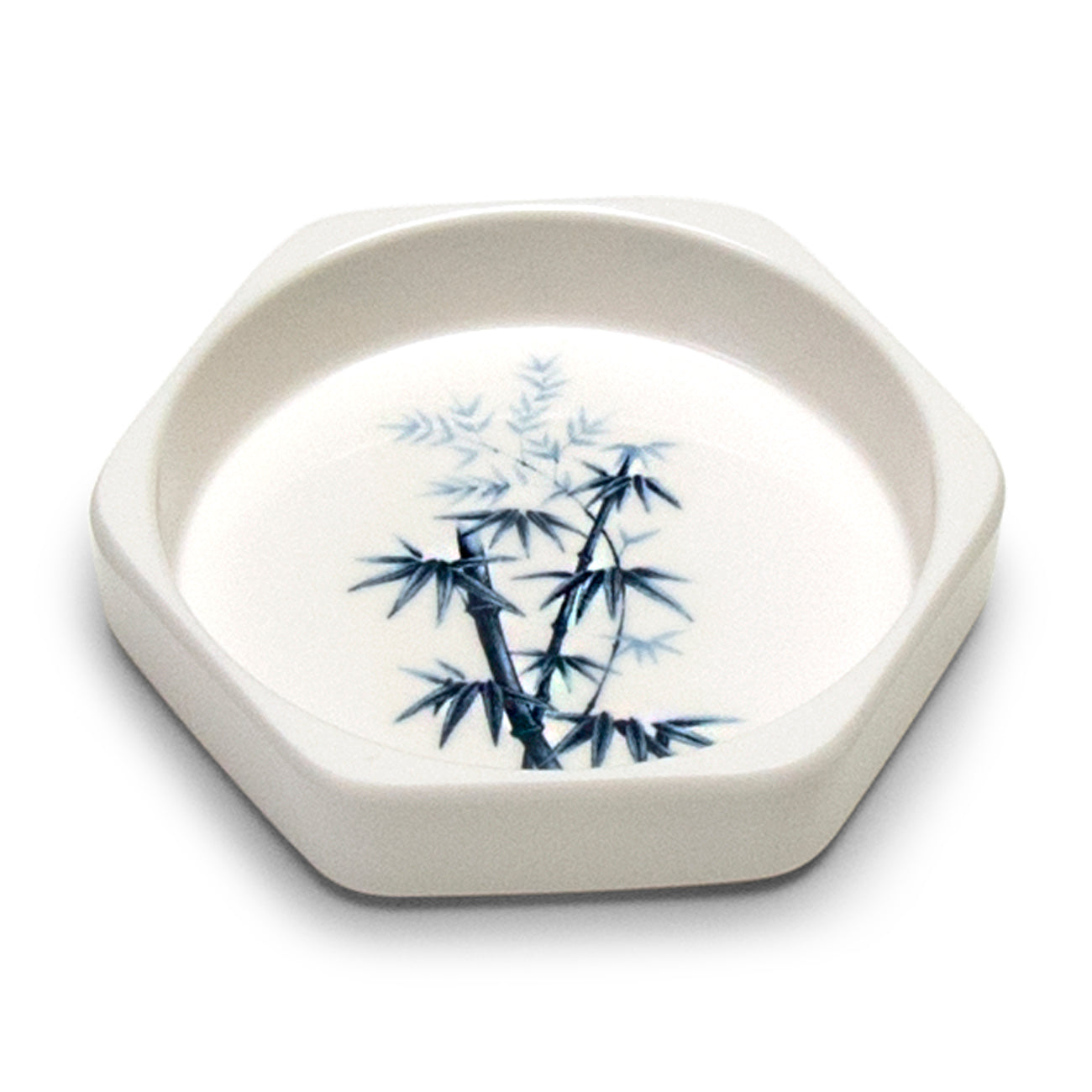 Melamine Octagonal Sauce Bowl 4-1/4", Bamboo