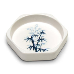 Melamine Octagonal Sauce Bowl 4-1/4", Bamboo