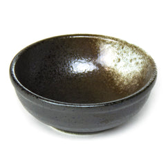 Round Porcelain Sauce Bowl 3-1/2", Black/Brown