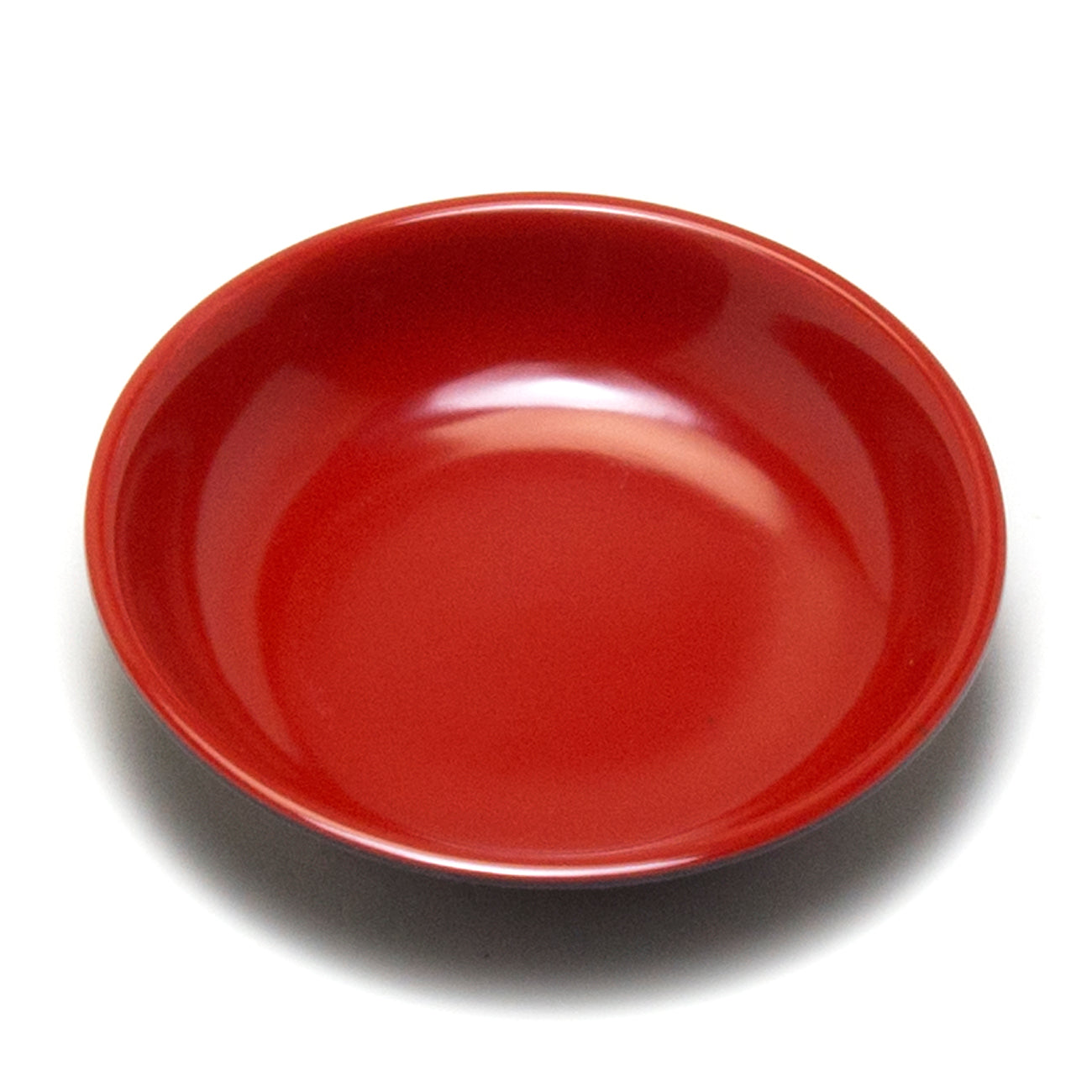 Melamine Round Sauce Dish 4", Black/Red