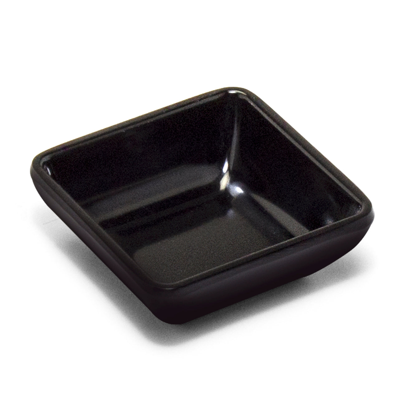 Melamine Square Sauce Dish 3", Black