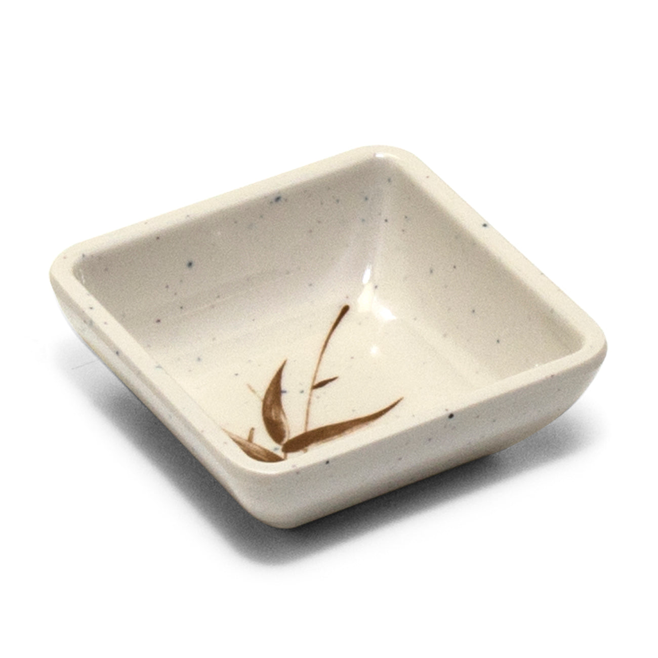 Melamine Square Sauce Dish 3", Autumn Grass