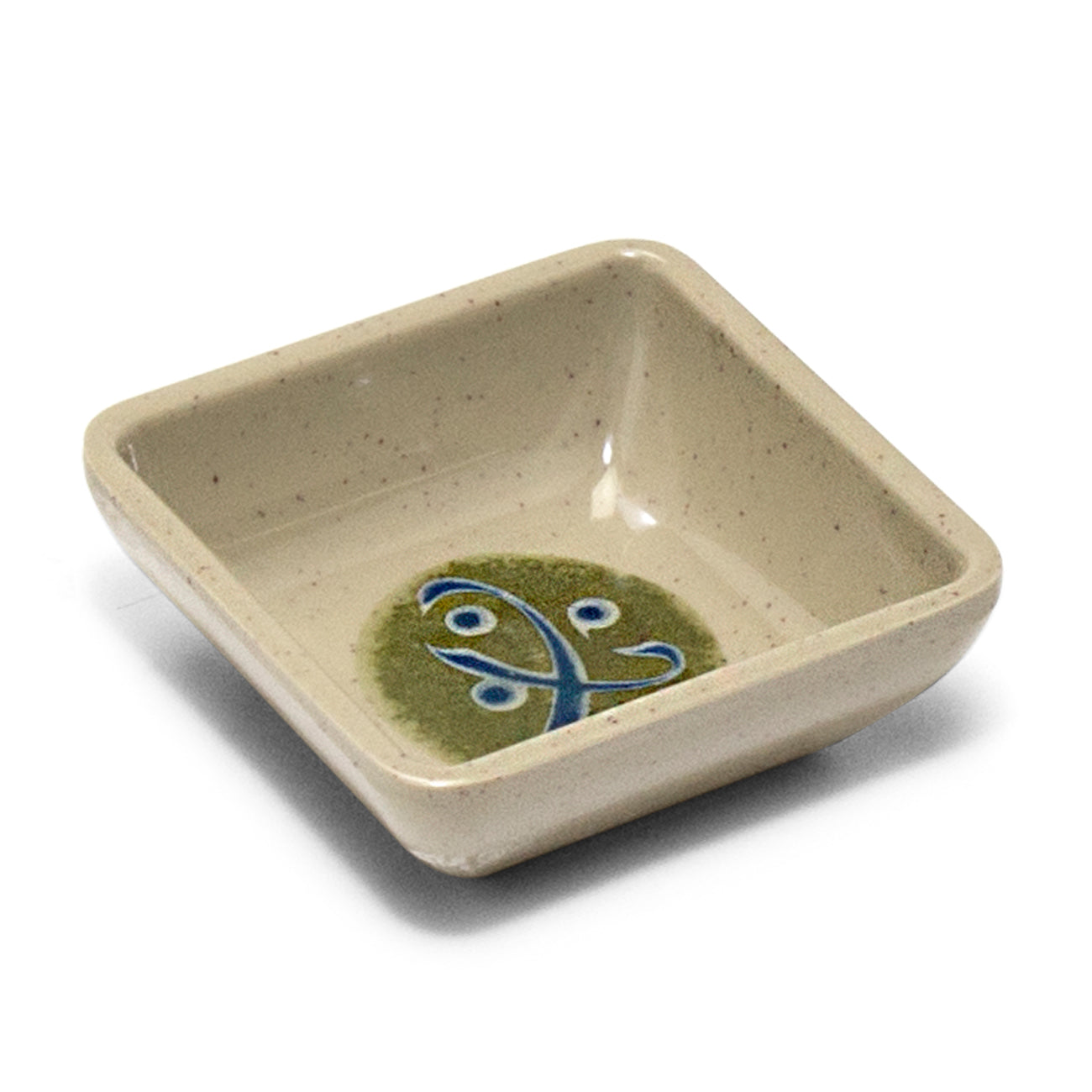 Melamine Square Sauce Dish 3", Green