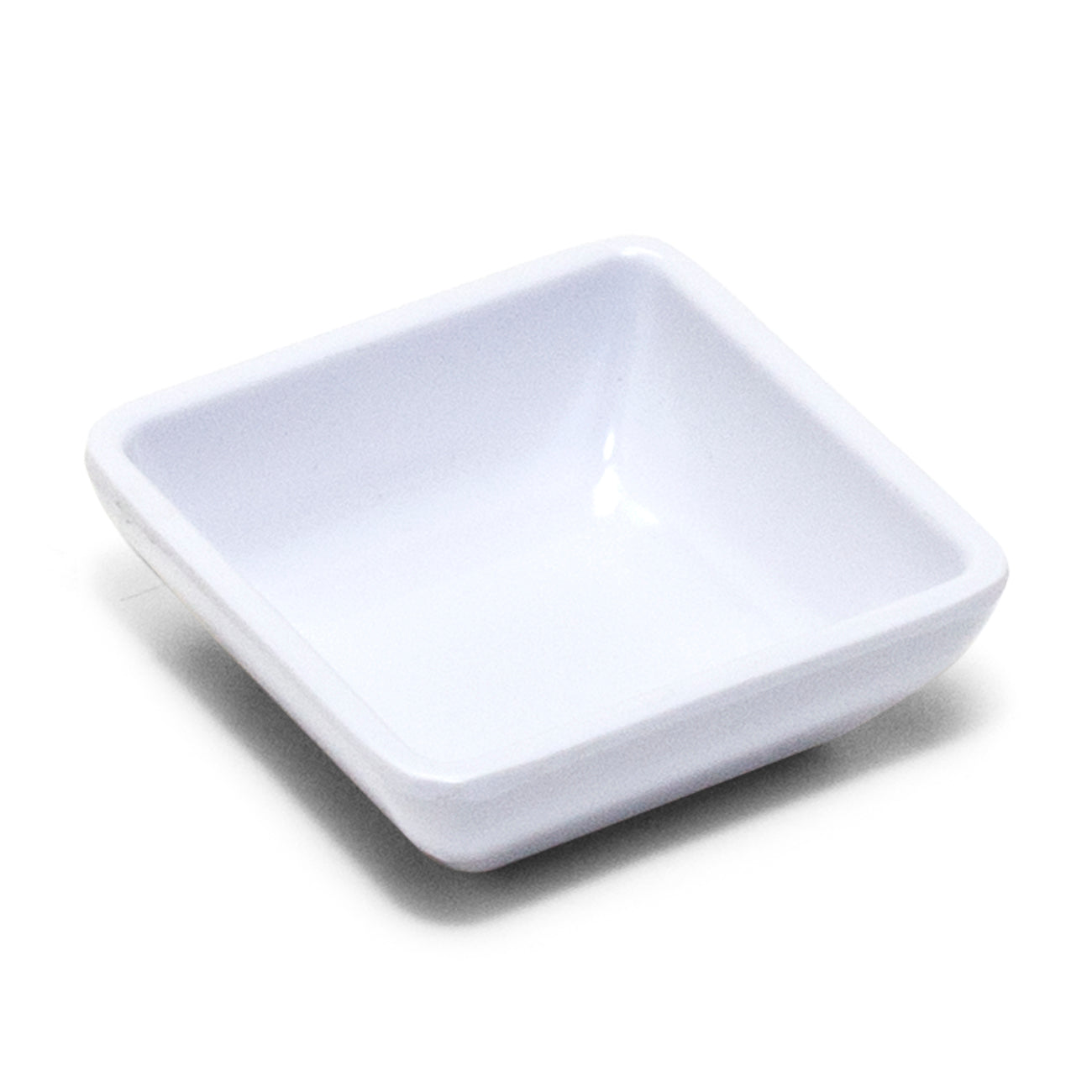 Melamine Square Sauce Dish 3", White