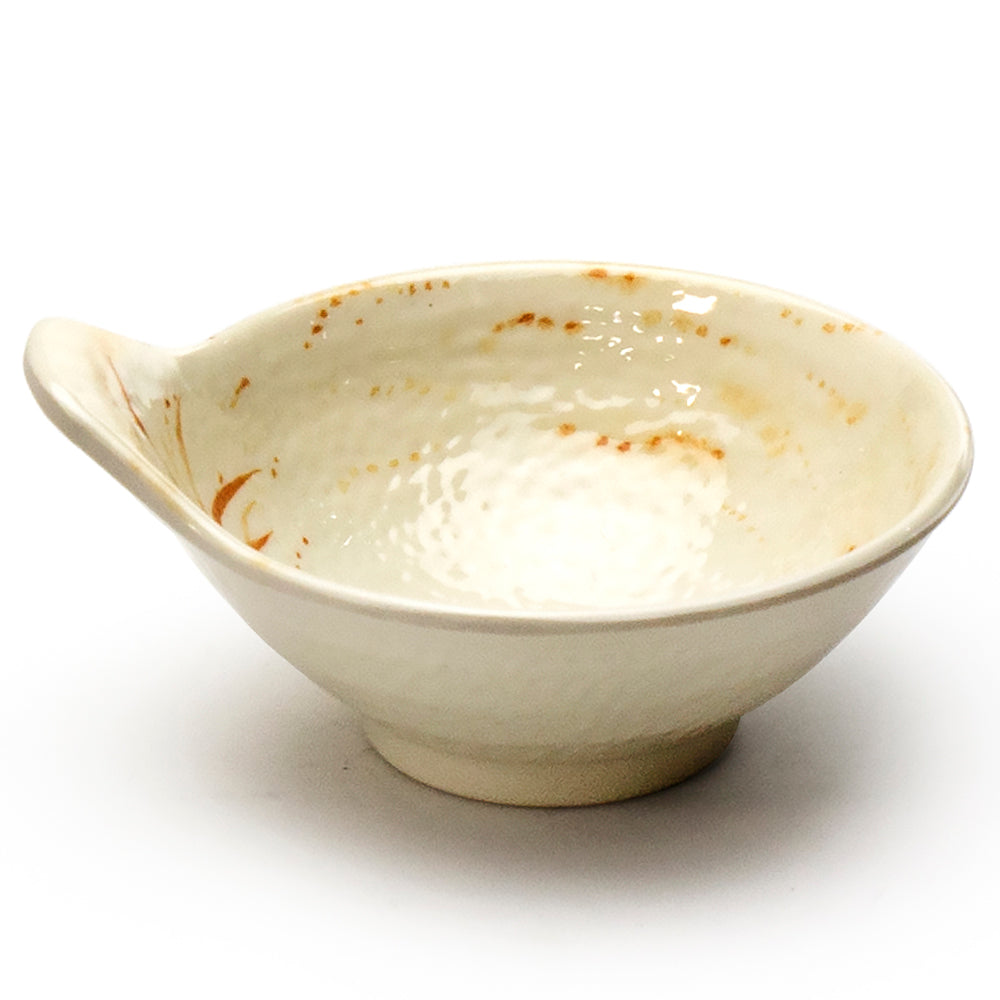4-1/4" Melamine Round  Tempura Sauce Bowl, Gold Orchid