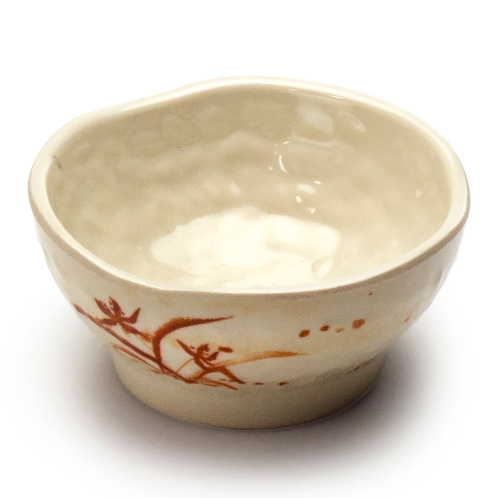3-1/4" Melamine Round Sauce Bowl, Gold Orchid
