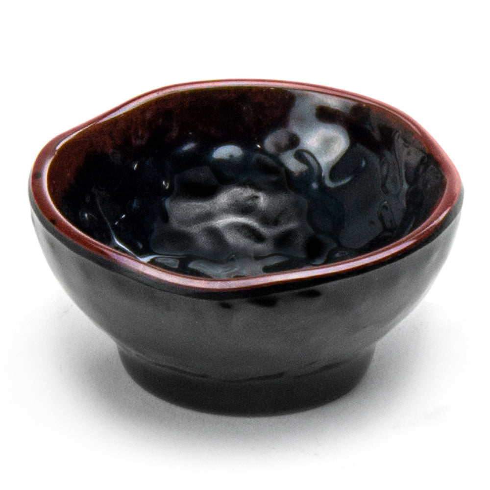 3-1/4" Melamine Round Sauce Bowl, Tenmoku