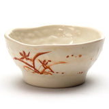 4-1/4" Melamine Round Wave Rice Bowl, Gold Orchid