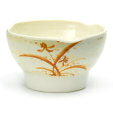 5" Melamine Wave Rice Bowl, Gold Orchid