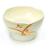 5" Melamine Wave Rice Bowl, Gold Orchid