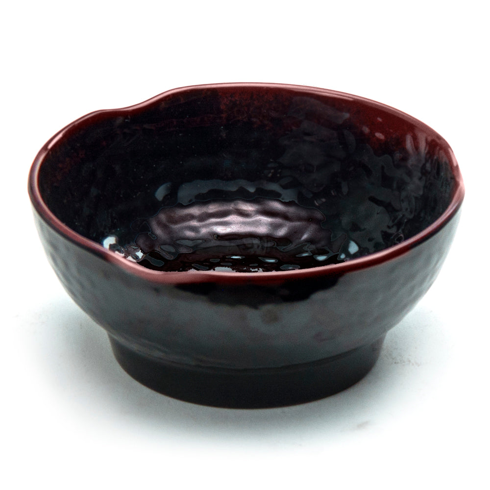 6-1/2" Melamine Wave Soup Bowl 23oz, Tenmoku