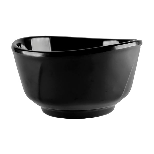 5-1/8"Dx2-5/8"H Melamine Round Bowl 16oz, Black