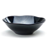 9" Melamine Wave Rim Soup Bowl, Black