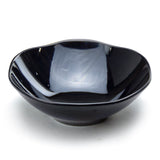 9" Melamine Wave Rim Soup Bowl, Black
