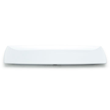 13"X6-1/2" Melamine Rectangular Platter 1"Deep, White