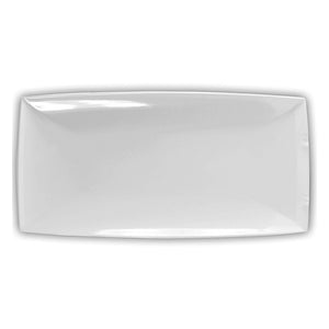 16-1/8"X8" Melamine Platter 1-1/8"Deep White