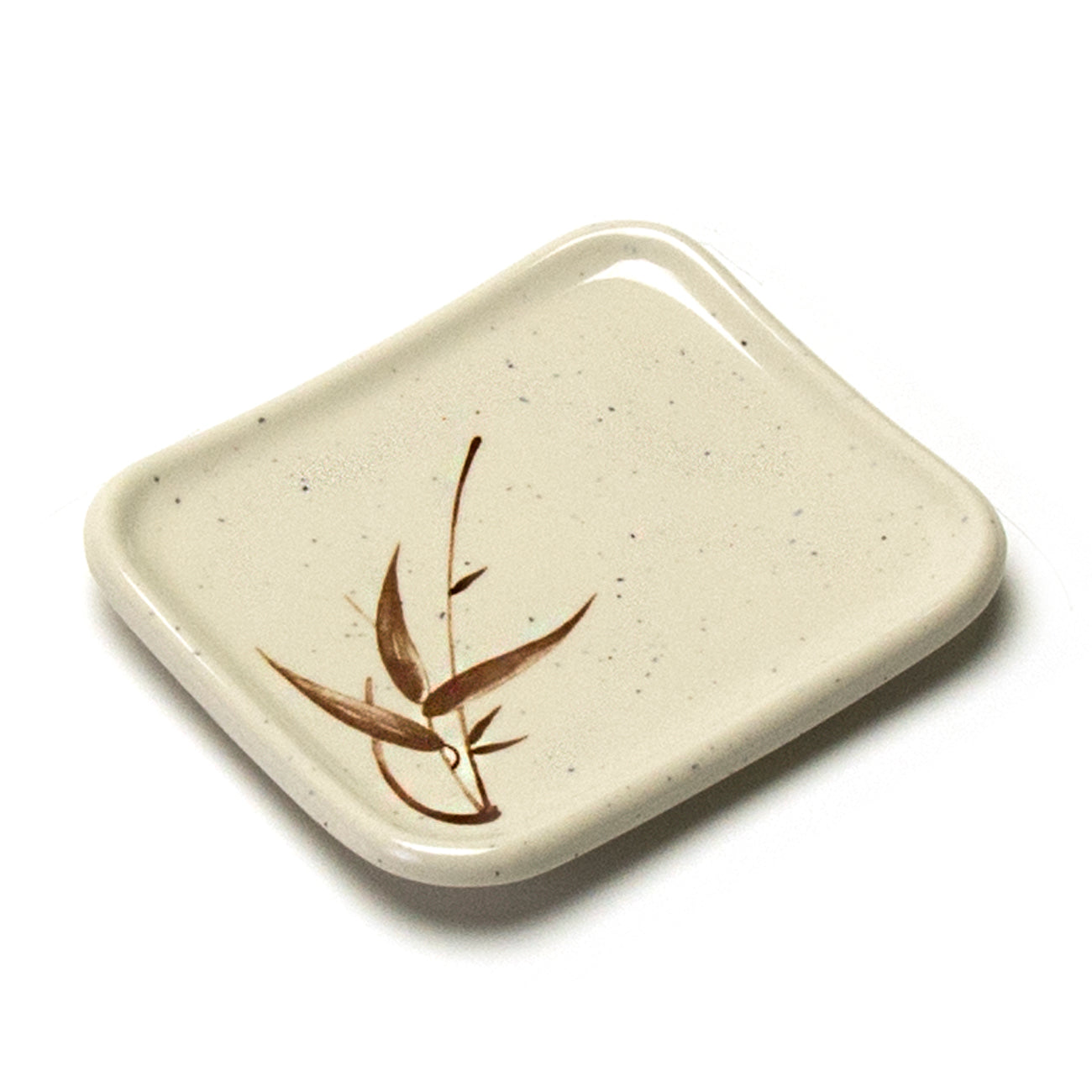 Melamine Rectangular Plate 4-3/4"x4", Autumn Grass