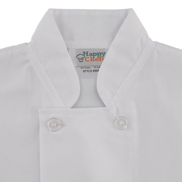 Short Sleeved Chef Shirt w Pockets, White, Medium