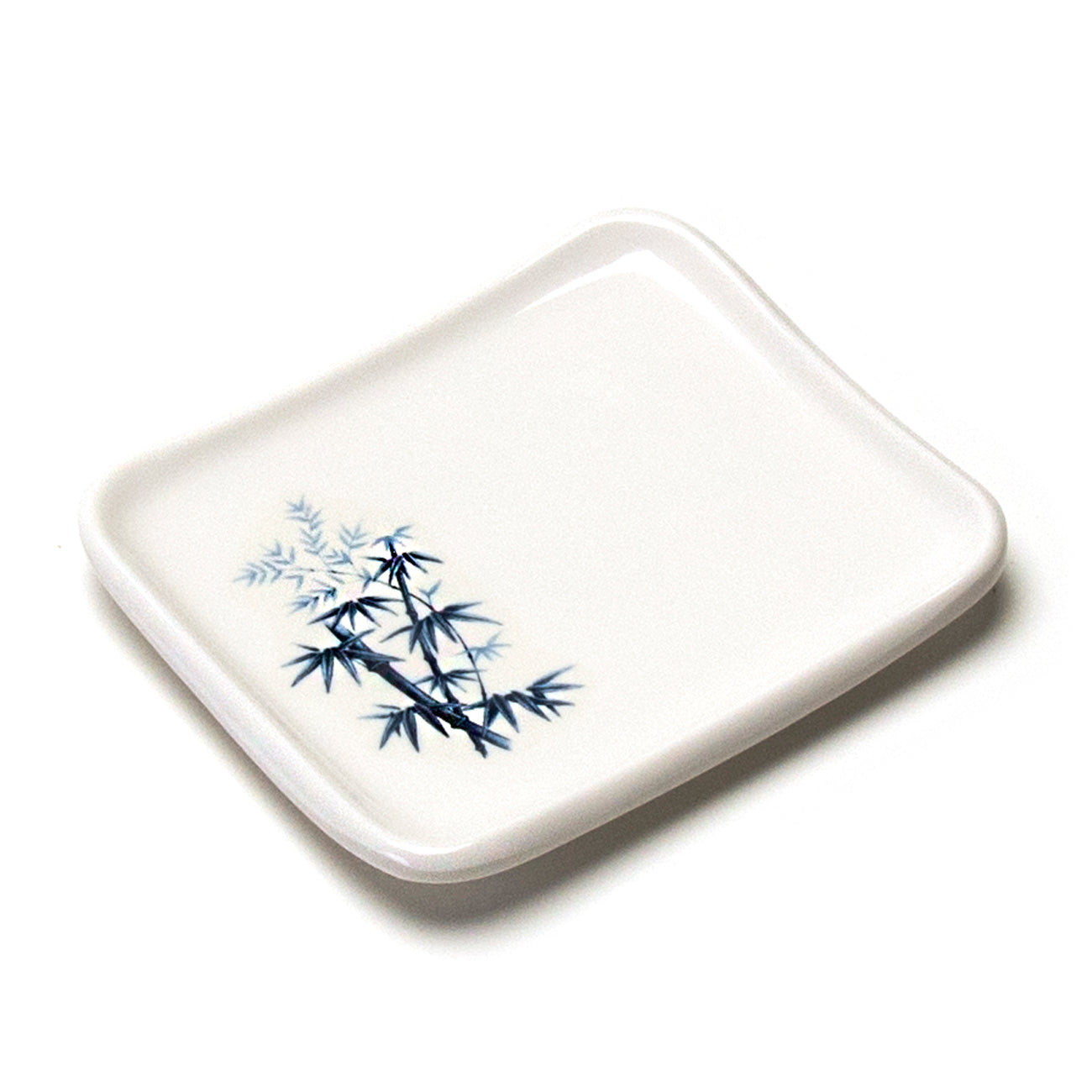 Melamine Rectangular Plate 5-1/2"x4-7/8", Bamboo
