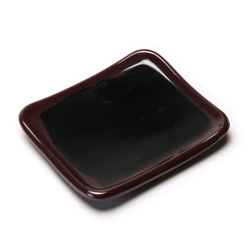 Tenmoku Melamine Rectangular Plate — 5½ × 4⅞ in