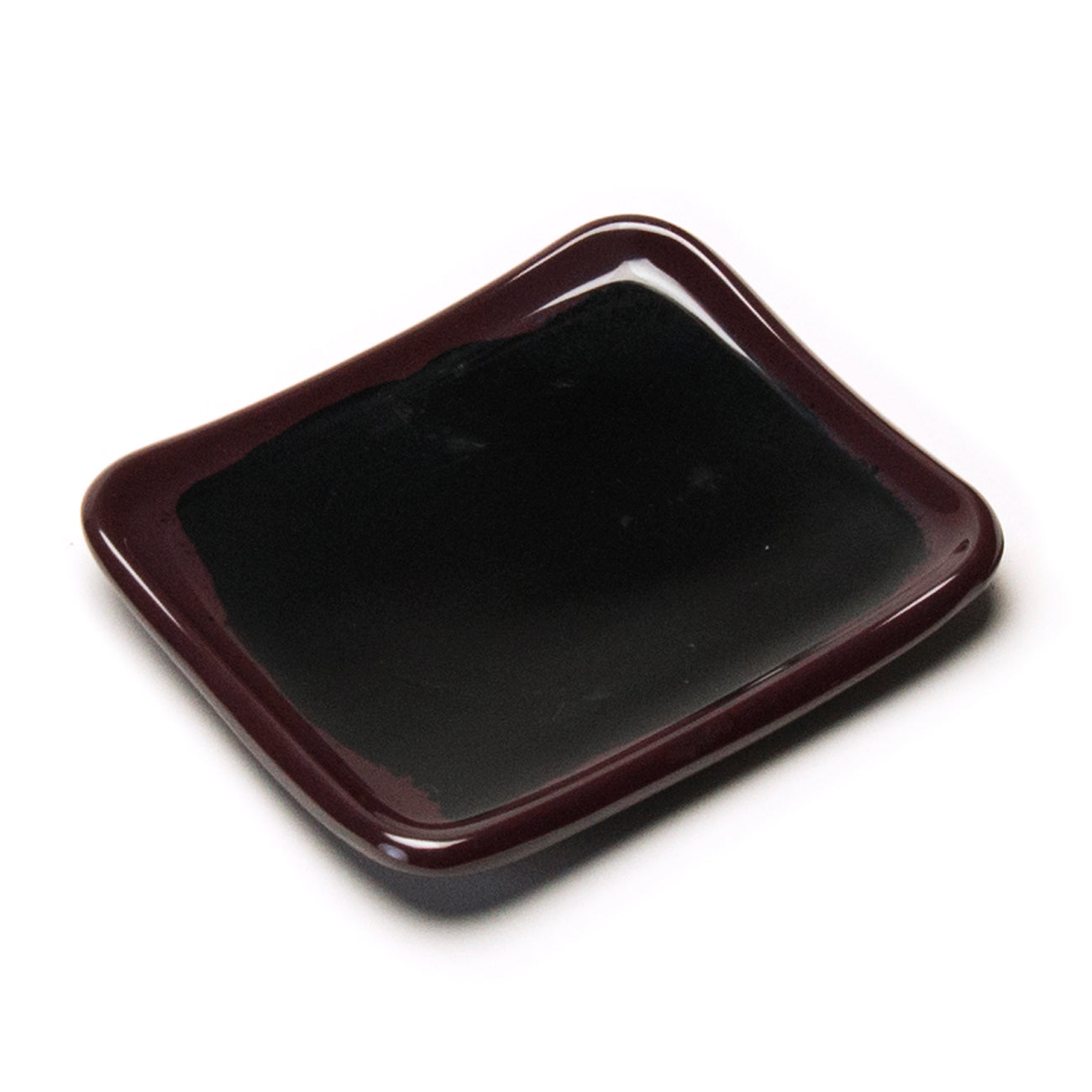 Melamine Rectangular Plate 5-1/2"x4-7/8", Tenmoku