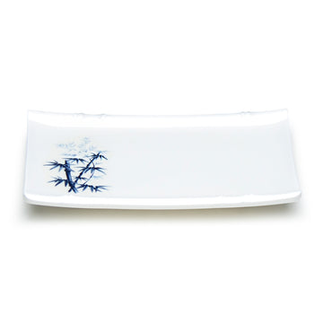 Melamine Rectangular Plate 6-5/8"x4-1/2", Bamboo