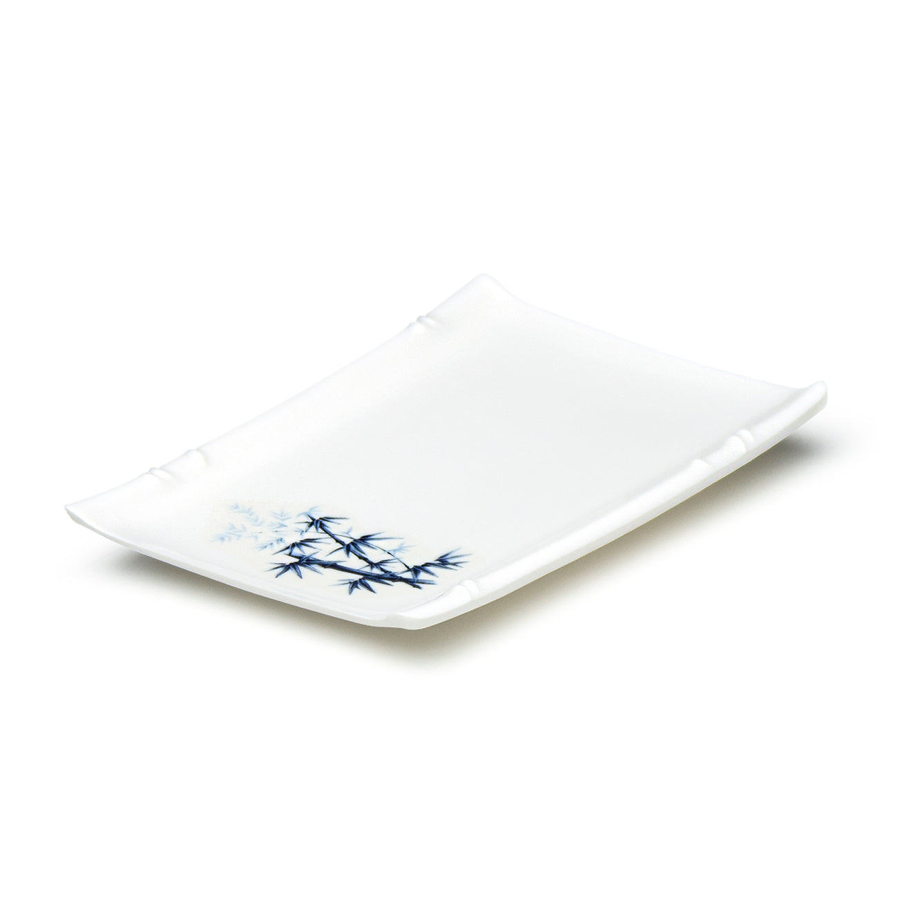 Melamine Rectangular Plate 6-5/8"x4-1/2", Bamboo