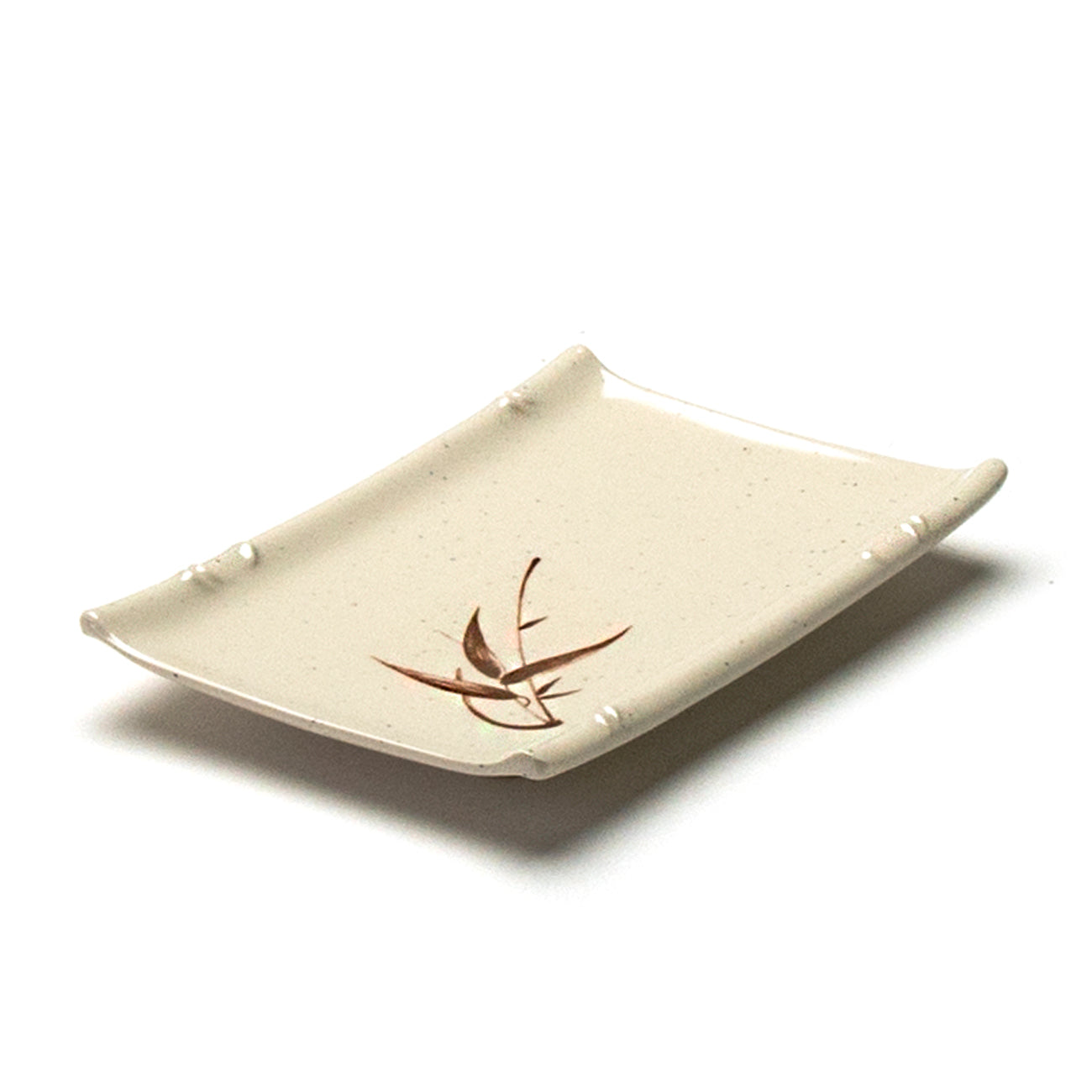 Melamine Rectangular Plate 6-5/8"x4-1/2", Autumn Grass