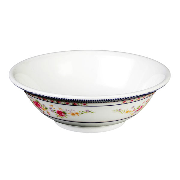 9-3/4" Melamine Rimless Bowl, Peacock 70oz.